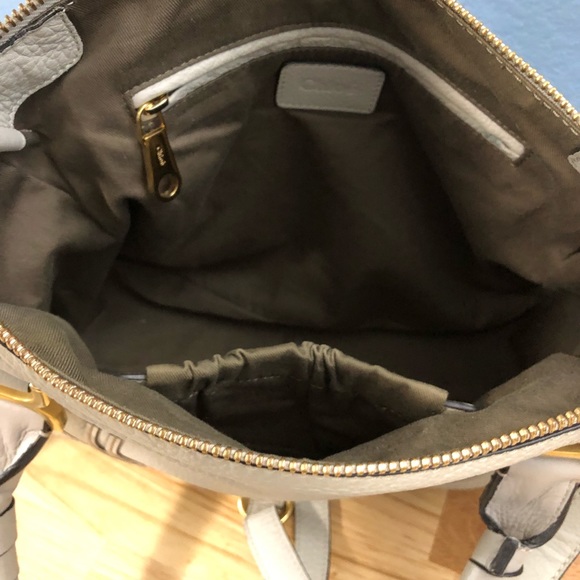 Chloe Marcie Medium Satchel Bag in Cashmere Grey - Picture 8 of 15